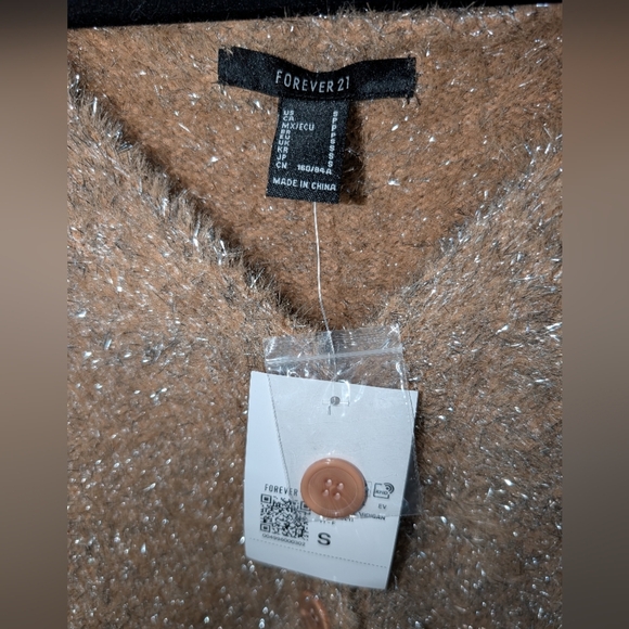 Forever 21 Tinsel Eyelash Sweater NWT - Picture 2 of 4